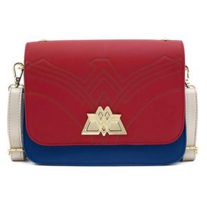 ♥ LOUNGEFLY DC COMICS WONDER WOMAN 1984 EAGLE CROSSBODY BAG ~ NWT ♥